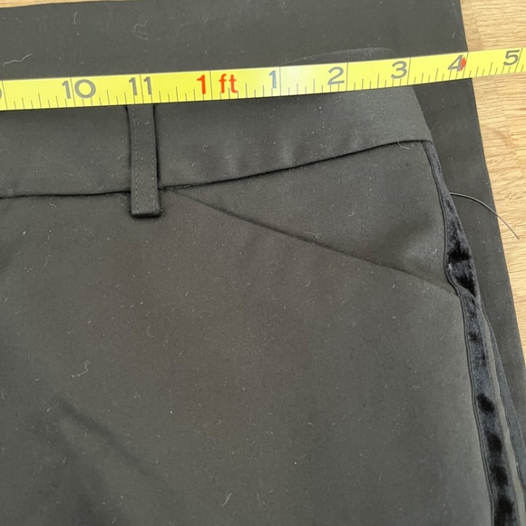 Vtg THEORY Blk Tuxedo Pants Slacks Sz 6 EUC - Picture 11 of 12
